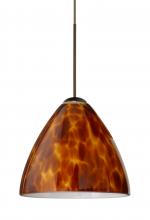 Besa Lighting RXP-177918-LED-BR - Besa Pendant Mia Bronze Amber Cloud 1x5W LED
