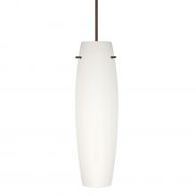 Besa Lighting RXP-412107-LED-BR - Besa Stilo 11 Pendant, Opal Matte, Bronze, 1x9W LED