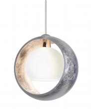 Besa Lighting RXP-4293SS-LED-SN - Besa Pendant Pogo Satin Nickel Silver/Inner Silver 1x5W LED