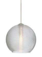 Besa Lighting RXP-461500-SN-L - Besa Pendant Kristall 6 Satin Nickel Clear 1x35W MAX GY6.35 Base, 15Ft. Cord