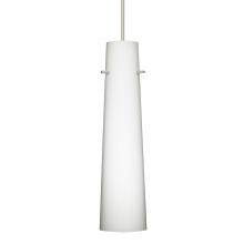 Besa Lighting RXP-567407-LED-SN-L - Besa Camino Pendant Satin Nickel Opal Matte 1x50W MAX GY6.35 Base, 15Ft. Cord