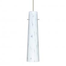 Besa Lighting RXP-567419-SN-277-DIM010 - Besa Camino Pendant Satin Nickel Carrera 1x50W MAX GY6.35 Base, 277V, 0-10V Dimming