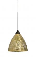 Besa Lighting RXP-EVEGS-BR - Besa, Eve Cord Pendant, Stone Gold Foil, Bronze Finish, 1x50W Halogen