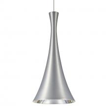 Besa Lighting RXP-RONDO-LED-SN-L - Besa, Rondo Cord Pendant, Satin Nickel Finish, 1x9W LED, 15Ft. Cord