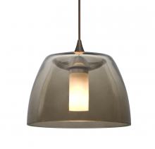 Besa Lighting RXP-SPURSM-BR-L - Besa Spur Cord Pendant, Smoke, Bronze Finish, 1x35W MAX GY6.35 Base, 15Ft. Cord