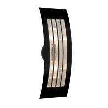 Besa Lighting SAIL17BB-EDIL-BK - Besa, Sail Wall Sconce, Bubble, Black Finish, 2x8W LED Filament