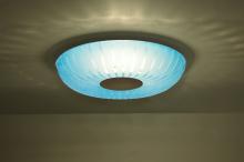 Besa Lighting SPIRA10BLC-LED-BR - Besa, Spira 10 Flush Mount, Coral Blue, Bronze, 1x10W LED