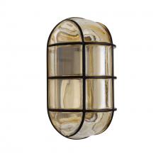 Besa Lighting TOGO-BK - Besa Togo Sconce Black/Smoke, 1x75W Medium Base