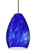 Besa Lighting X-171386-BR-L - Besa Pendant For Mulitport Canopy Pera 6 Bronze Blue Cloud 1x50W MAX GY6.35 Base, 15Ft. Cord