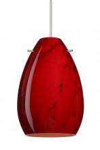Besa Lighting X-1713MA-SN-L - Besa Pendant For Mulitport Canopy Pera 6 Satin Nickel Magma 1x50W MAX GY6.35 Base, 15Ft. Cord