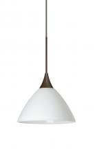 Besa Lighting X-174307-LED-BR - Besa Pendant For Multiport Canopy Domi Bronze White 1x5W LED