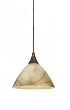 Besa Lighting X-174383-LED-BR - Besa Pendant For Multiport Canopy Domi Bronze Mocha 1x5W LED