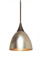 Besa Lighting X-1758GF-BR-L - Besa Divi Pendant, Gold Foil, Bronze, 1x50W MAX GY6.35, 15Ft. Cord