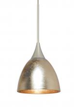 Besa Lighting X-1758GF-SN-L - Besa Divi Pendant, Gold Foil, Satin Nickel, 1x50W MAX GY6.35, 15Ft. Cord