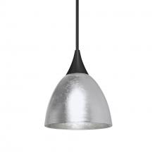 Besa Lighting X-1758SF-BK - Besa Divi Pendant, Silver Foil, Black Finish, 1x50W MAX GY6.35