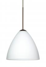 Besa Lighting X-177907-BR-L - Besa Pendant For Multport Canopy Mia Bronze Opal Matte 1x50W MAX GY6.35 Base, 15Ft. Cord