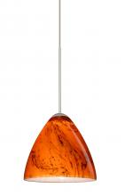 Besa Lighting X-1779HB-SN-L - Besa Pendant For Multport Canopy Mia Satin Nickel Habanero 1x50W MAX GY6.35 Base, 15Ft. Cord