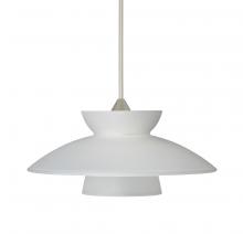 Besa Lighting X-271825-SN-L - Besa Pendant For Multiport Canopy Trilo 7 Satin Nickel Frost 1x50W MAX GY6.35 Base, 15Ft. Cord