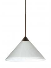 Besa Lighting X-282453-BR-L - Besa Pendant For Multiport Canopy Kona Bronze White Starpoint 1x50W MAX GY6.35 Base, 15Ft. Cord