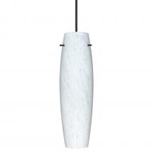 Besa Lighting X-412119-BK-277-DIM010 - Besa Stilo 11 Pendant for Multiport Canopy, Carrera, Black, 1x50W MAX GY6.35 Base