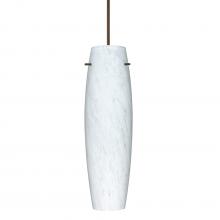 Besa Lighting X-412119-BR-L - Besa Stilo 11 Pendant for Multiport Canopy, Carrera, Bronze, 1x50W MAX GY6.35 Base, 15Ft Cord