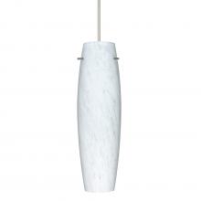 Besa Lighting X-412119-SN-277 - Besa Stilo 11 Pendant for Multiport Canopy, Carrera, Satin Nickel, 1x50W MAX GY6.35 Base, 277V