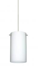 Besa Lighting X-440407-SN-DIM010 - Besa Stilo 7 Pendant for Multiport Canopy Satin Nickel Opal Matte 1x50W MAX GY6.35 Base