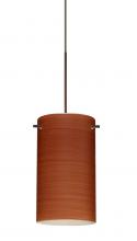 Besa Lighting X-4404CH-BR-DIM010 - Besa Stilo 7 Pendant for Multiport Canopy Bronze Cherry 1x50W MAX GY6.35 Base, 0-10V Dimming