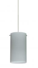 Besa Lighting X-4404KR-SN-277 - Besa Stilo 7 Pendant for Multiport Canopy Satin Nickel Chalk 1x50W MAX GY6.35 Base, 277V