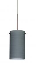 Besa Lighting X-4404TN-BR-277-DIM010 - Besa Stilo 7 Pendant for Multiport Canopy Bronze Titan 1x50W MAX GY6.35 Base, 277V, 0-10V Dimming