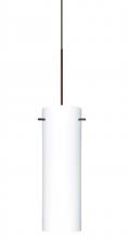 Besa Lighting X-493007-BR - Besa Copa Pendant for Multiport Canopy, Opal Matte, Bronze, 1x50W MAX GY6.35 Base