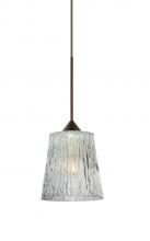 Besa Lighting X-512500-BR - Besa Pendant For Multiport Canopy Nico 4 Bronze Clear Stone 1x35W Halogen