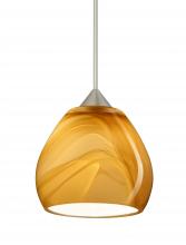 Besa Lighting X-5605HN-SN-L - Besa Pendant For Multiport Canopy Tay Tay Satin Nickel Honey 1x50W MAX GY6.35 Base, 15Ft. Cord