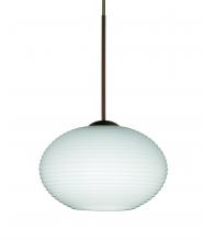 Besa Lighting X-561207-LED-BR-L - Besa Pendant For Multiport Canopy Lasso Bronze Opal Matte 1x5W LED, 15Ft. Cord