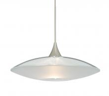 Besa Lighting X-6294CL-SN-L - Besa Pendant For Multiport Canopy Spazio Satin Nickel Clear/Frost 1x50W MAX GY6.35 Base