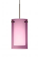 Besa Lighting X-A44007-BR-L - Besa Pendant For Multiport Canopy Pahu 4 Bronze Transparent Amethyst/Opal 1x35W MAX GY6.35 Base