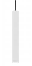 Besa Lighting X-CAFE18WF-BK - Besa Cafe 18 Cord Pendant for Multiport Canopy, White/Frost, Black Finish, 1x50W MAX GY6.35 Base