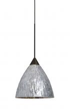 Besa Lighting X-EVESS-BR - Besa, Eve Cord Pendant For Multiport Canopies, Stone Silver Foil, Bronze Finish, 1x50