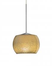 Besa Lighting X-KENOGD-LED-SN - Besa, Keno Cord Pendant for Multiport Canopy, Gold Sand, Satin Nickel Finish, 1x3W LED