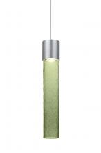 Besa Lighting X-WAND12MS-LED-SN - Besa, Wanda 12 Cord Pendant For Multiport Canopy, Moss Bubble, Satin Nickel Finish, 1