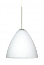 Besa Lighting XP-177907-SN-L - Besa Pendant Mia Satin Nickel Opal Matte 1x50W MAX GY6.35 Base, 15Ft. Cord