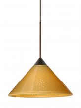Besa Lighting XP-282490-BR-L - Besa Pendant Kona Bronze Mango Starpoint 1x50W MAX GY6.35 Base, 15Ft. Cord