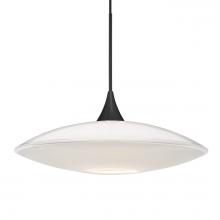 Besa Lighting XP-629406-BK - Besa Pendant Spazio, Black Finish, Opal Glossy 1x50W MAX GY6.35 Base