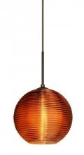 Besa Lighting J-461682-LED-BR - Besa Kristall 8 Pendant For Multiport Canopy Bronze Amber 1x9W LED