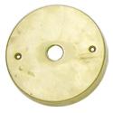 Solid brass canopy, single 1/2" NPS hole 