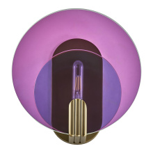 Kalco 528521WB - Optics 11-in 1 Light (6-watt) Winter Brass Wall Sconce