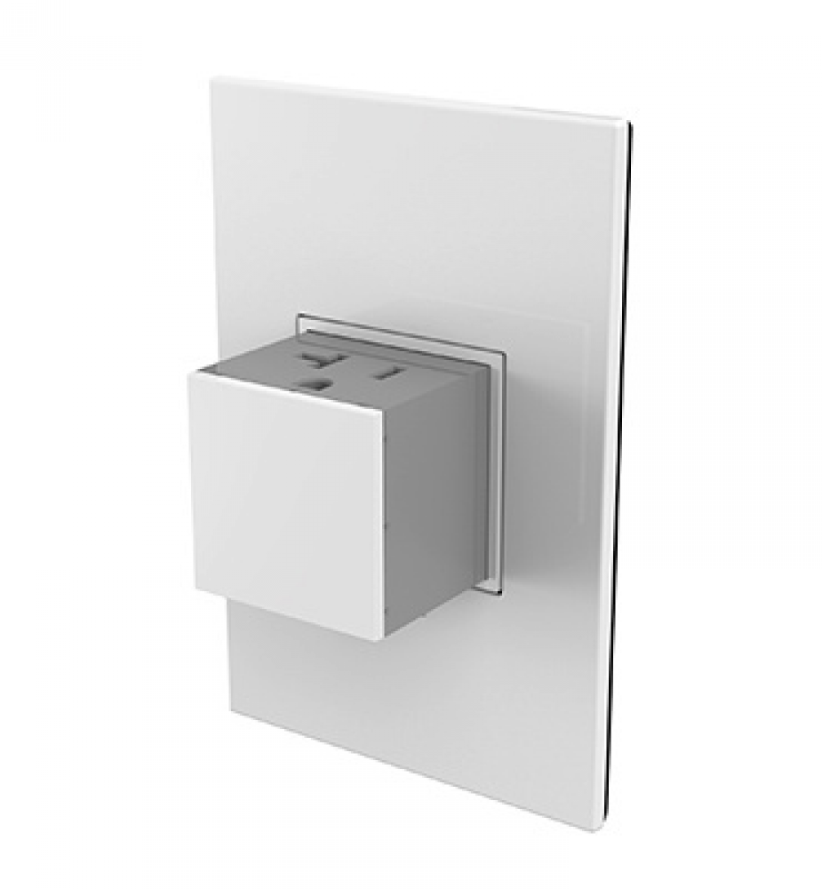 adorne? 20A One-Gang Pop-Out Outlet, White