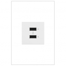 Legrand ARUSB2AA6W4 - adorne? Ultra-Fast USB Type-A/A Outlet Module, White