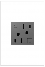Legrand AGFTR2152M4 - adorne Tamper-Resistant 15A Duplex Self-Test GFCI Receptacles, Magnesium
