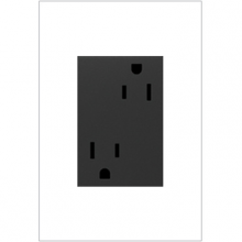 Legrand ARTR153G4 - adorne 15A Dual Tamper-Resistant Plus-Size Outlet, Graphite